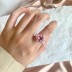 Luxury Pink Heart Zirconia Toe Ring 70400217