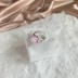 Luxury Pink Heart Zirconia Toe Ring 70400217