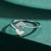 Tiny Double Hearts Zirconia Toe Ring 70400221