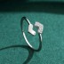 Tiny Double Hearts Zirconia Toe Ring 70400221