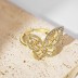 Shiny Zirconia Butterfly Open Rings 70400223