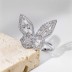 Shiny Zirconia Butterfly Open Rings 70400223