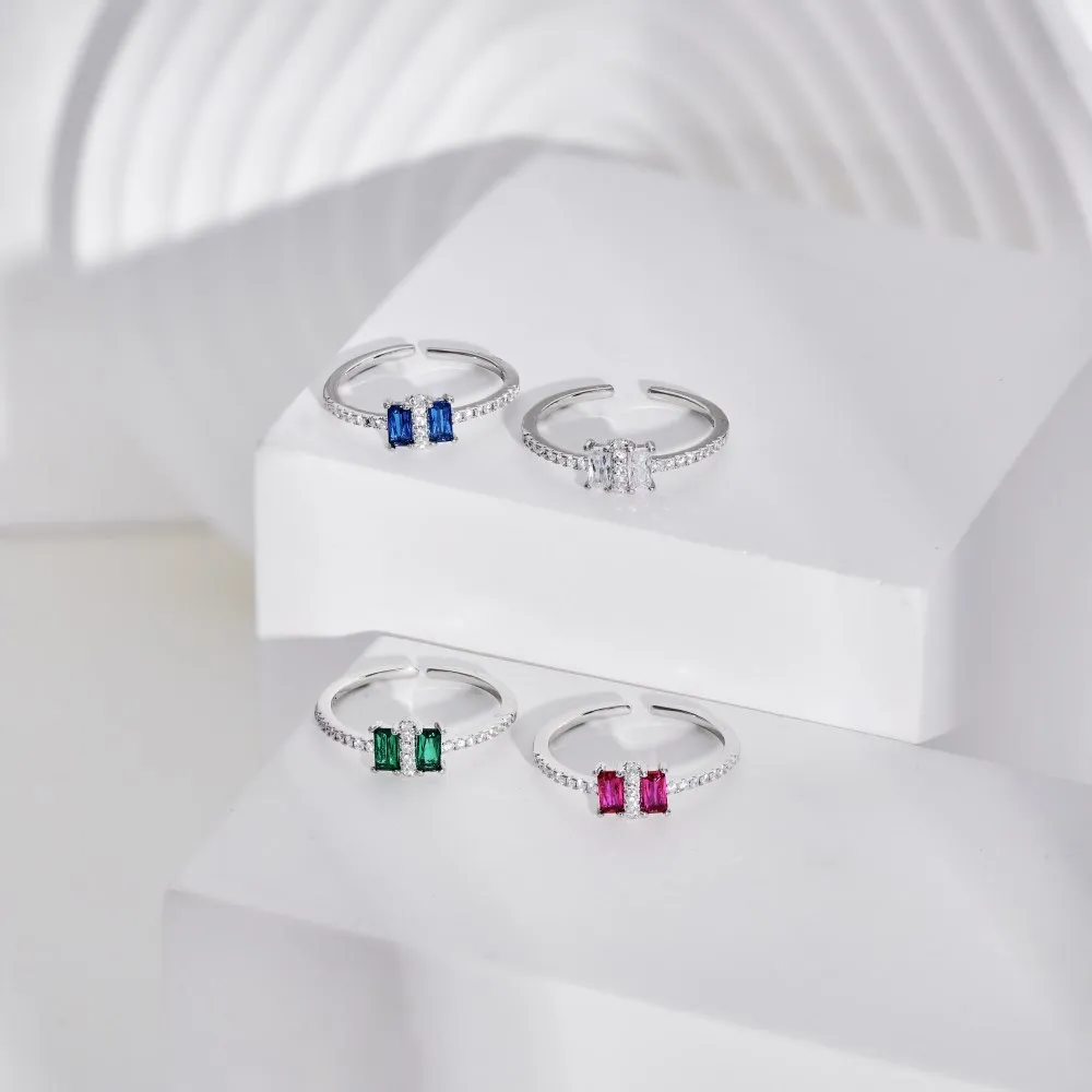 Minimalism Zirconia Open Rings 70400224 - image1