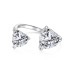 Sparkle Love Heart Zirconia Open Rings 70400225