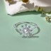 Moveable Flower Zirconia Open Rings 70400226