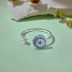 Moveable Evil Eye Zirconia Open Rings 70400227