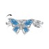 Moveable Butterfly Zirconia Open Rings 70400228