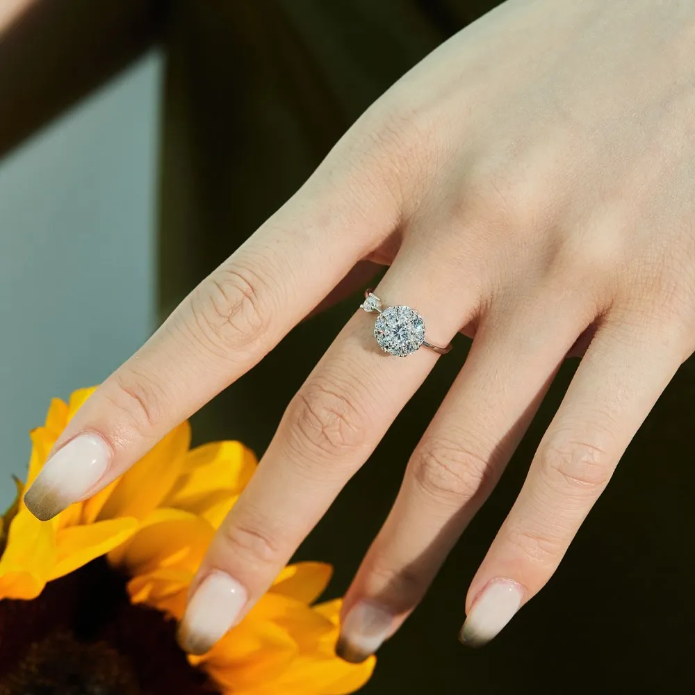 Moveable Cluster Zirconia Open Rings 70400231 - image3