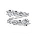 Sparkle Crossed Zirconia Open Rings 70400234