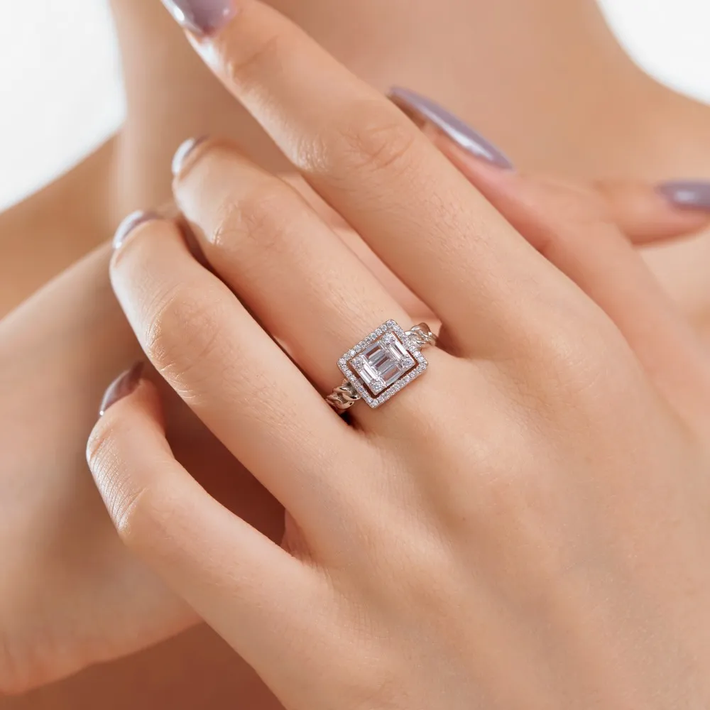 Chain Ladder Zirconia Open Ring 70400239 - image1