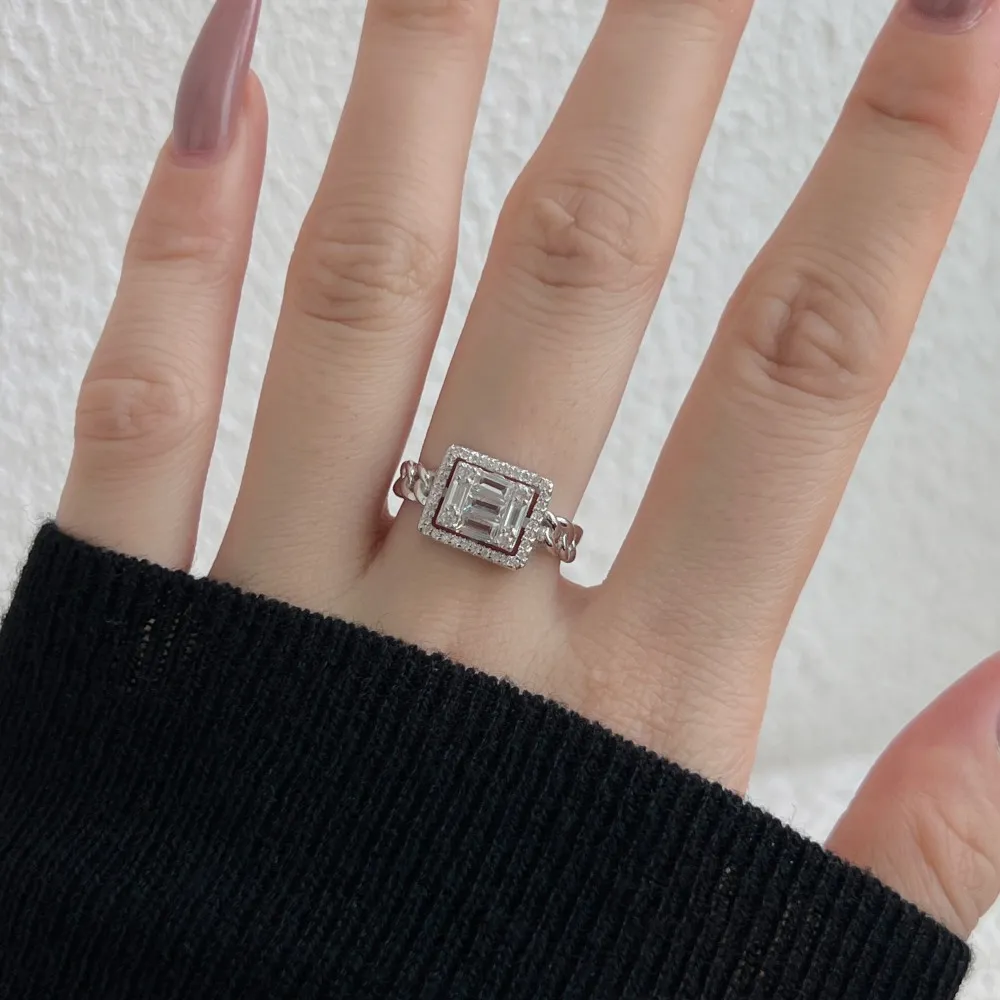 Chain Ladder Zirconia Open Ring 70400239 - image2