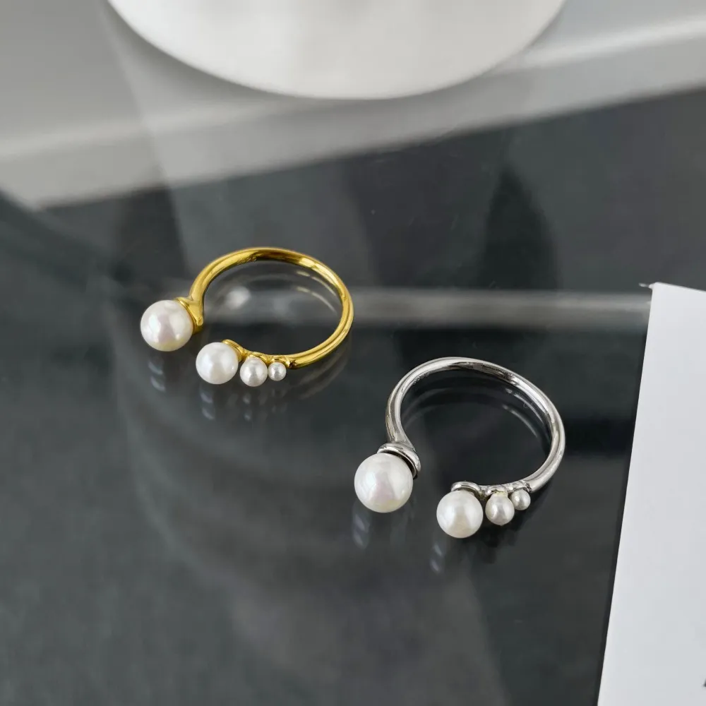 Fresh Water Pearl Vintage Open Ring 70400245 - image2