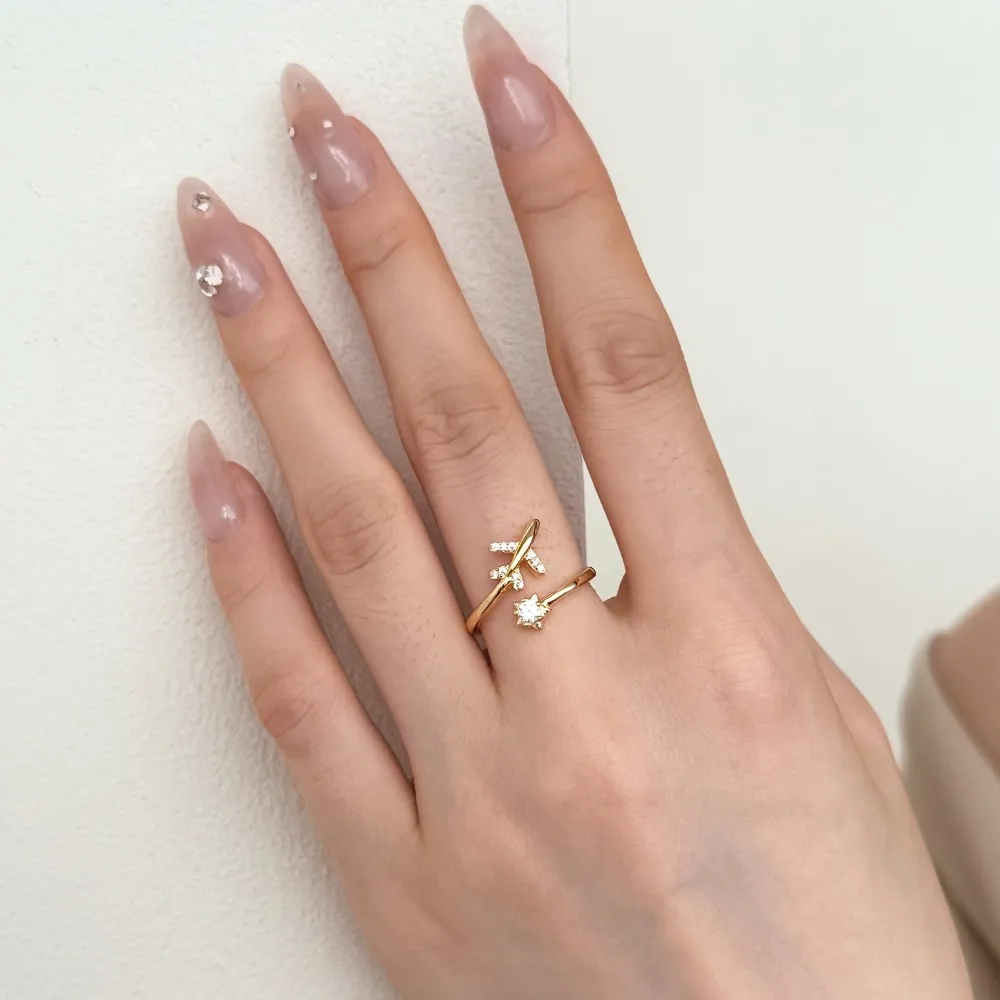 Plane Zirconia Open Ring 70400249 - image2