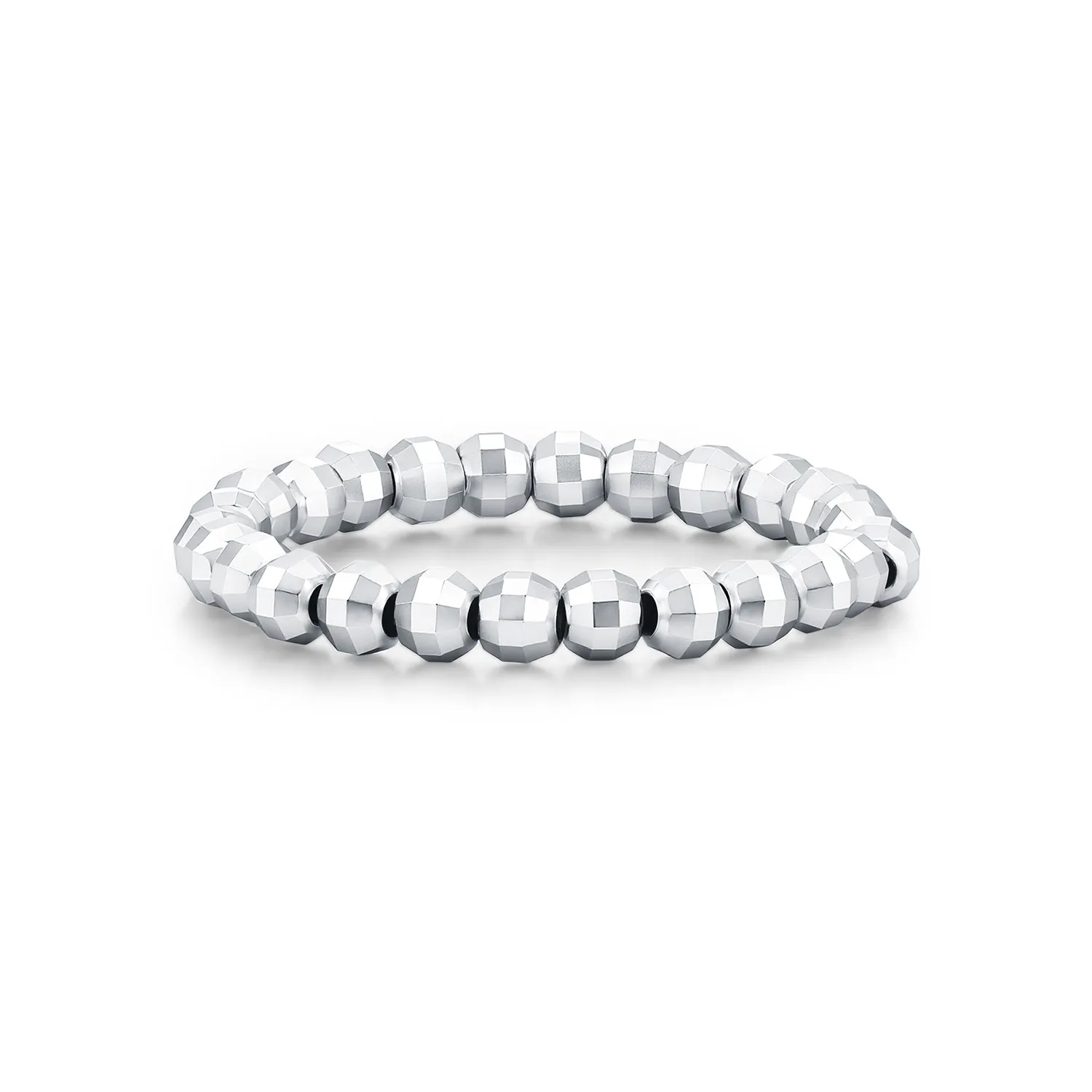 Wholesale 925 Sterling Silver Diamond-Cut Beaded Stacking Ring 70600004