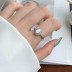 925 Sterling Silver Vintage Zirconia Opal Ring 70700001