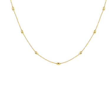 925 Sterling Silver Seeds Chain Necklace 80100002