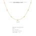 925 Sterling Silver Seeds Chain Necklace 80100002