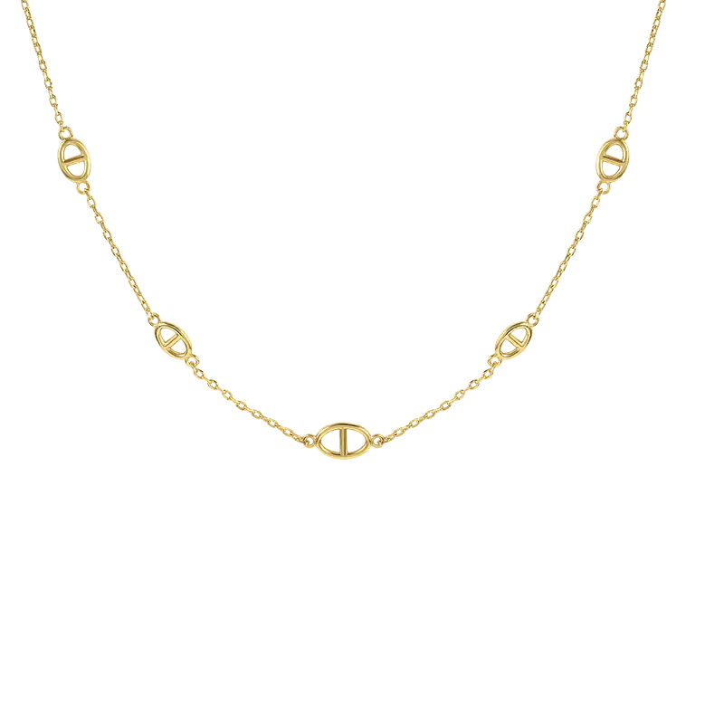 925 Sterling Silver Holes Chain Necklace 80100003