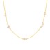 925 Sterling Silver Zirconia Chain Necklace 80100005