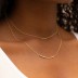 925 Sterling Silver Beads Chain Necklace 80100006