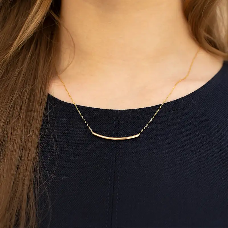 925 Sterling Silver Smile Chain Necklace 80100007
