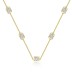 925 Sterling Silver Rectangle CZ Chain Necklaces 80100009