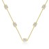 925 Sterling Silver Rectangle CZ Chain Necklaces 80100009