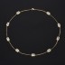 925 Sterling Silver Rectangle CZ Chain Necklaces 80100009
