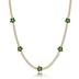 925 Sterling Silver Full CZ Flowers Necklaces 80100011