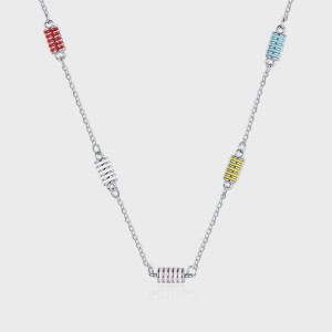 Vintage Enamel Slim Waist Chain Necklaces 80100013