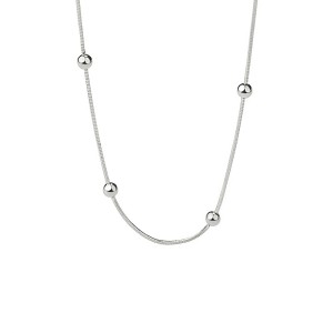 S925 Round Beads Snake Chain Necklace 80100022
