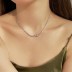 925 Sterling Silver 2mm Zirconia Tennis Necklace 80100025