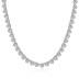 925 Sterling Silver 4mm Zirconia Tennis Necklace 80100026