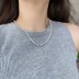 925 Sterling Silver 4mm Zirconia Tennis Necklace 80100026