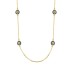 925 Sterling Silver Round Zirconia Evil Eye Necklace 80100029