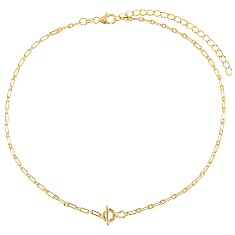925 Sterling Silver Minimalism Chain Necklace 80100032