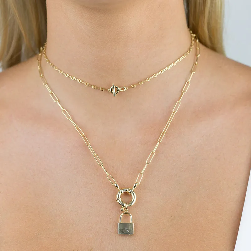 925 Sterling Silver Minimalism Chain Necklace 80100032 - image1