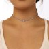 8A Zirconia Pear Pendant Tennis Necklace 80100034