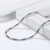 Blue White 2mm Zirconia Tennis Necklaces 80100039