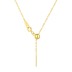 Minimalist Crisscross Chain Necklace 80100040