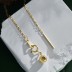 Minimalist Crisscross Chain Necklace 80100040