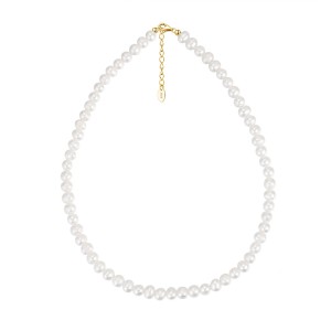 925 Sterling Silver Fresh Water Pearl Necklace 80100070