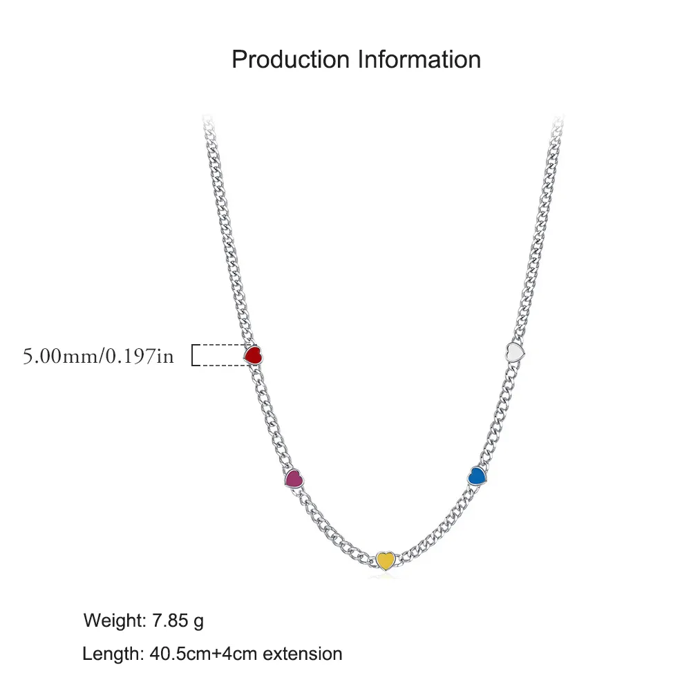 925 Sterling Silver Dopamine Heart Choker 80100084 - image2