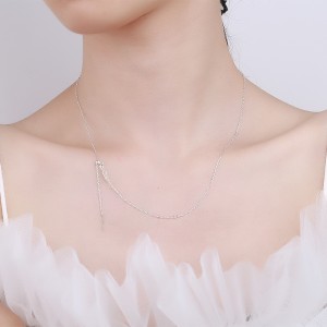 925 Sterling Silver Adjustable Cross O Chain with Pin Chain 80100091