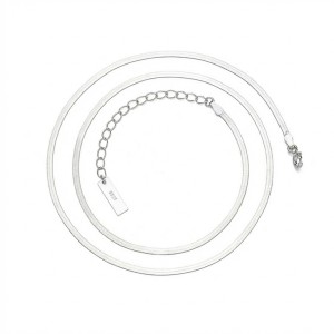 925 Sterling Silver 2mm Flat Snake Chain Necklace 80100098