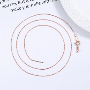 925 Sterling Silver 0.65mm Universal DIY Pin Box Chain
