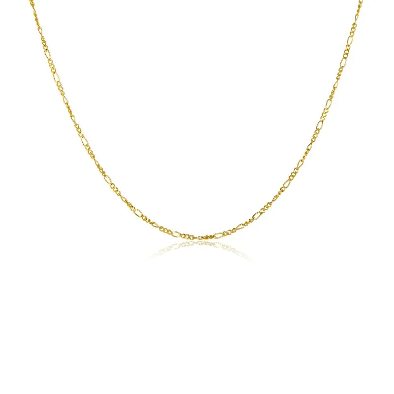 Wholesale 925 Sterling Silver Figaro Chain Link Necklace 80100108