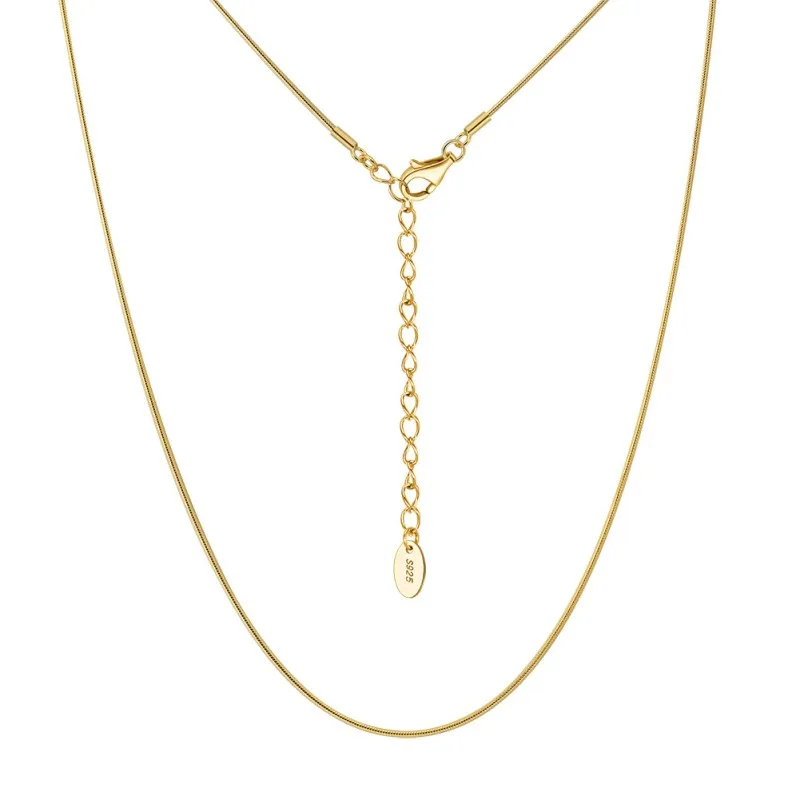 Wholesale 925 Sterling Silver 0.8mm Round Snake Chain Necklace 80100111 Wholesale 925 Sterling Silver 0.8mm Round Snake Chain Necklace 80100111