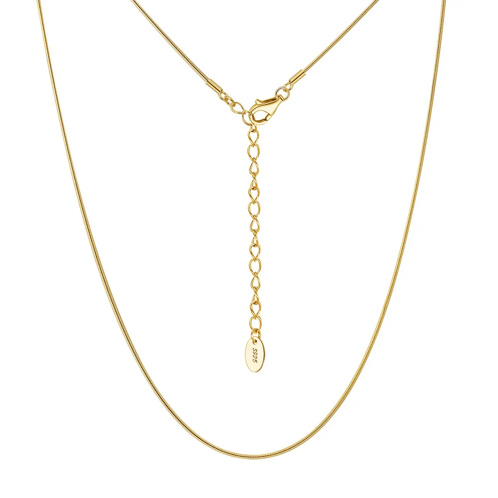 Wholesale 925 Sterling Silver 0.8mm Round Snake Chain Necklace 80100111 Wholesale 925 Sterling Silver 0.8mm Round Snake Chain Necklace 80100111