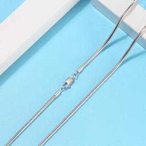 Wholesale 925 Sterling Silver 1mm Round Snake Chain Necklace 80100112 Wholesale 925 Sterling Silver 1mm Round Snake Chain Necklace 80100112